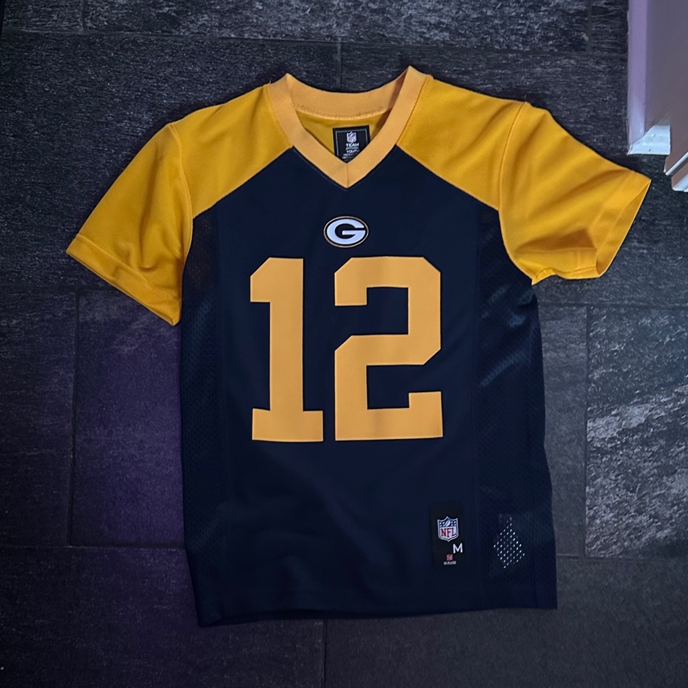 Green Bay Packers Jersey blue gold Aaron Rodger’s
